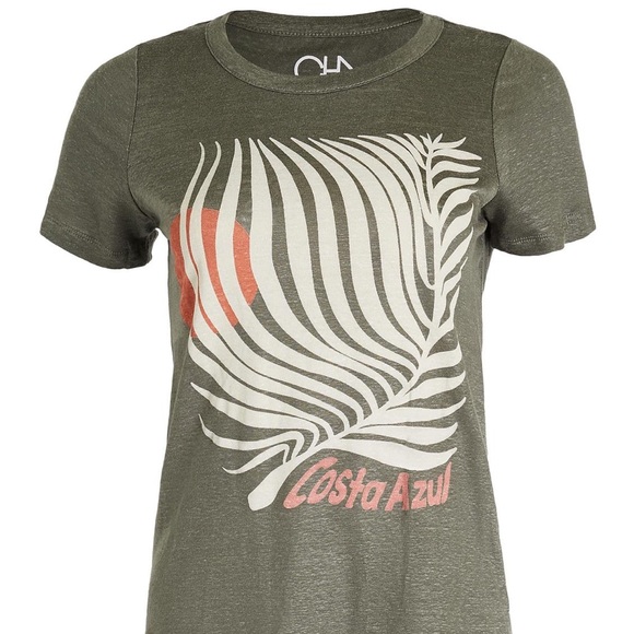 Chaser Costa Azul Tee Olive Green Size Small - Picture 3 of 16